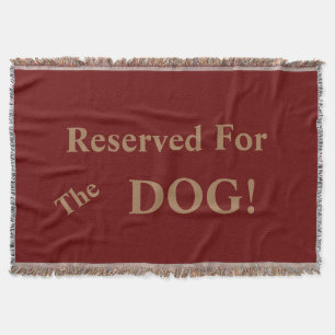 Für den Hund reserviert Decke