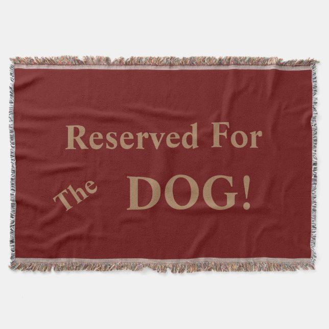 Für den Hund reserviert Decke (Vorderseite)