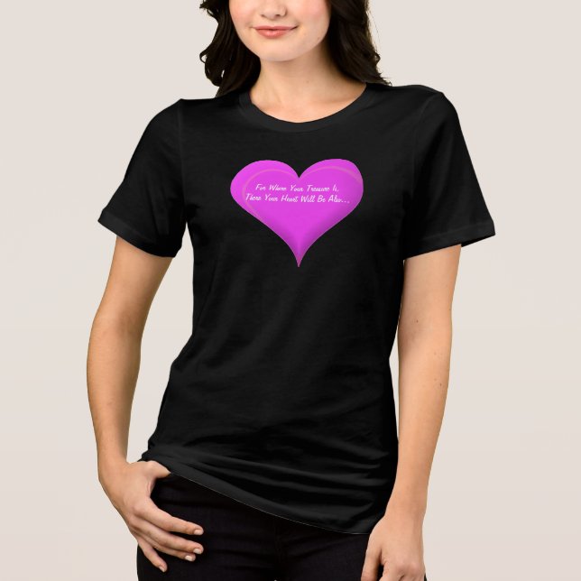 Für den Ort, an dem Ihr Schatz liegt, Tri-Blend Shirt (Vorderseite)