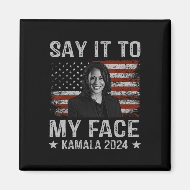 Für den Präsidenten 2024: Kamala Harris 1 Magnet (Vorne)