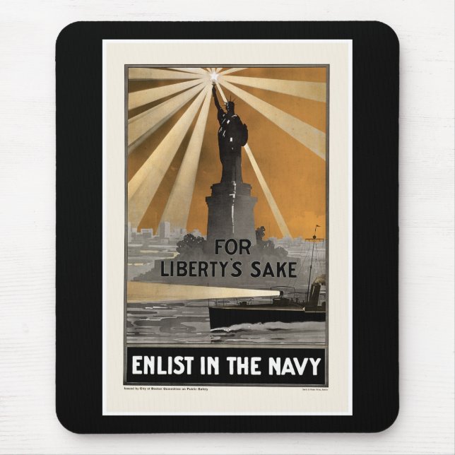 Für den Sake der Freiheit ~ In der Marine Mousepad (Vorne)