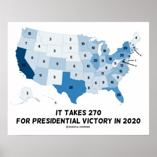 Für den Sieg des Präsidenten im Jahr 2020 sind 270 Poster