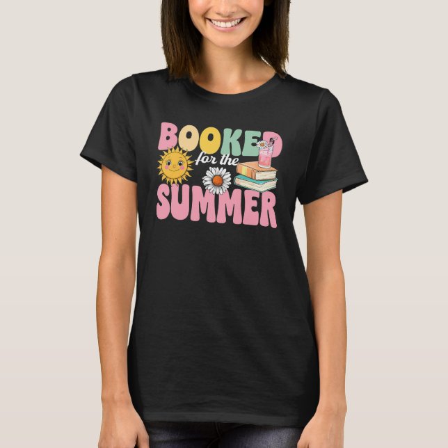 Für den Sommer gebucht, Niedlich Reading Lover Sum T-Shirt (Vorderseite)