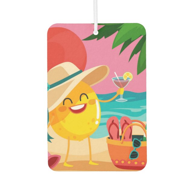 „Für den Strand“ Raumduftspender Autolufterfrischer (Vorderseite)
