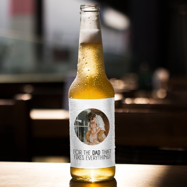 Für den Vater, der alles repariert" Bierflaschenetikett (Von Creator hochgeladen)