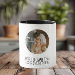"Für den Vater, der alles repariert" Foto Tasse<br><div class="desc">Feiern Sie den Handyman des Hauses mit unserer "Für den Vater, der alles repariert" Foto Tasse! Dieser personalisierte Schlamm enthält ein herzliches Zitat und einen anpassbaren Raum für Ihr Lieblings-Foto, was es zu einem einzigartigen und nachdenklichen Geschenk für den Vater macht, der immer da ist, um Dinge zu reparieren. Diese...</div>