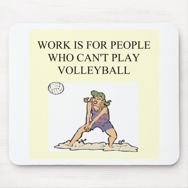 für den Volleyballspieler Mousepad (Vorne)
