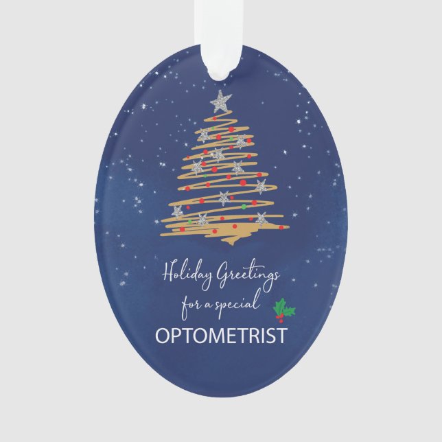 Für den Weihnachtsbaum-Individuelle Name der Optom Ornament (Vorderseite)