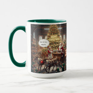 Für den Weihnachtsmann-Langstrecken-Tasse Tasse