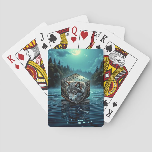 Für den Wolf Lover Spielkarten (Rückseite)