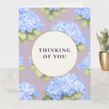 Für Dich Card | Blaue Hortensien-Blumenstrauß