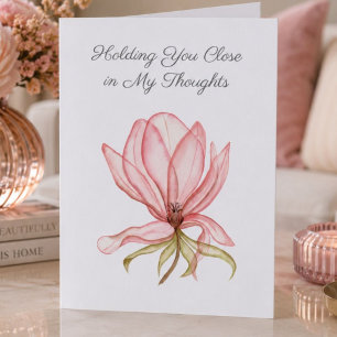 Für Dich gedachte Pinke Magnolie Karte