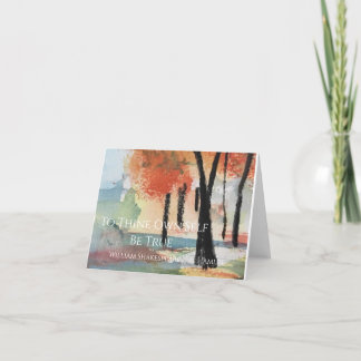 Für dich selbst wahr sein dankeskarte