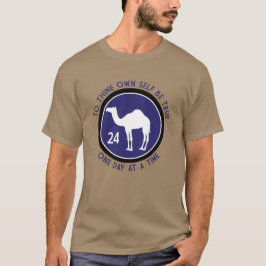 Für dich selbst wahr sein | Lila und schwarz 12 Sc T-Shirt