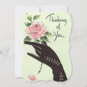 Für Dich - Vintage-Handschuhhand & Rose