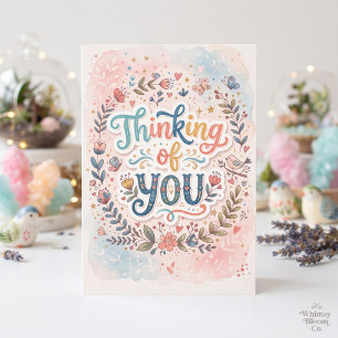Für Dich   Whimsical Floral Karte