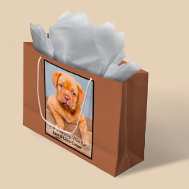 Für die beste Hunde-Mama je benutzerdefiniertes Fo Große Geschenktüte