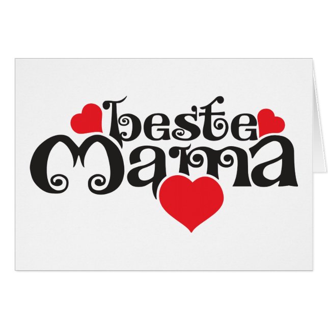 Für die beste Mama... (Devant horizontal)