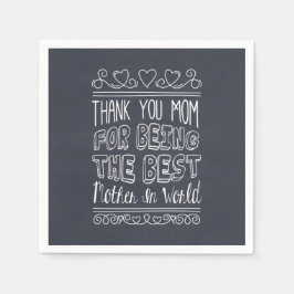 Für die beste Mama der Welt | Napkin Serviette