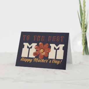 Für die BESTE Mama, Muttertagskarte Karte