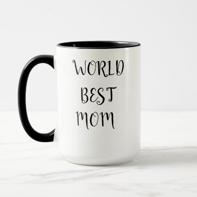 für die beste Mutter der Welt Tasse (Links)
