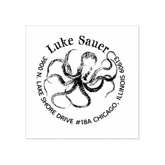 für die Briefmarke der Rücksendeadresse Luke Gummistempel