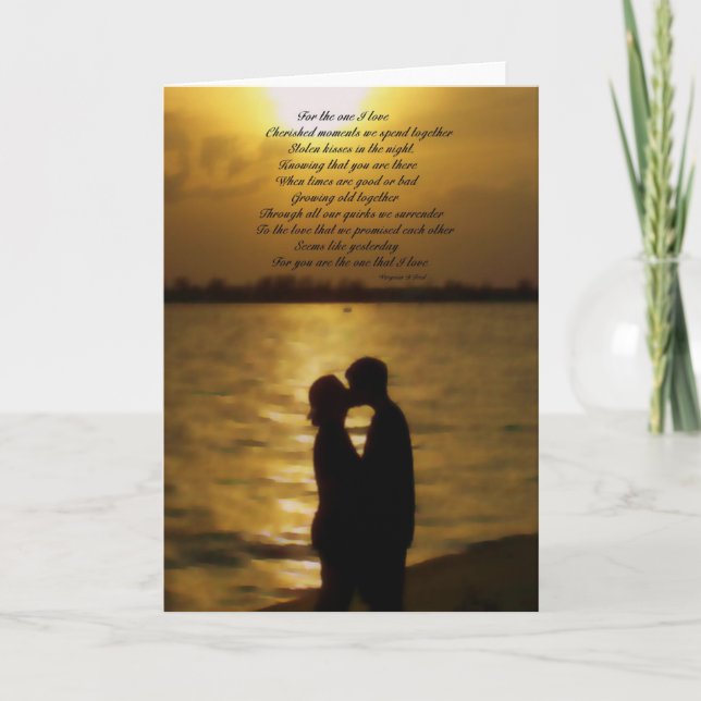 Für die eine I-Liebe Karte (Vorderseite)