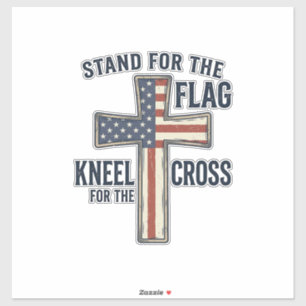 Für die Flagge Patrioten Kreuz Design_1 Aufkleber