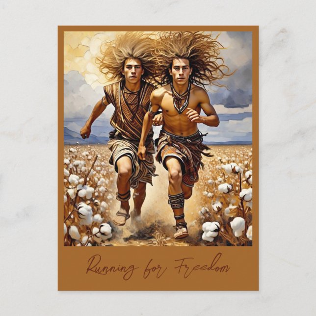 " FÜR DIE FREIHEIT " POSTKARTE (Vorderseite)