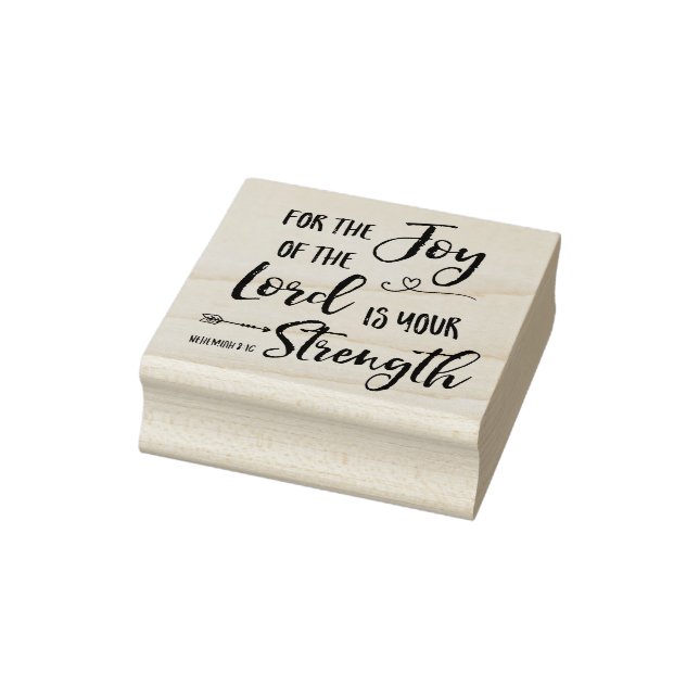Für die Freude des Herrn, Nehemiah 8:10 Gummistempel (Stempel)