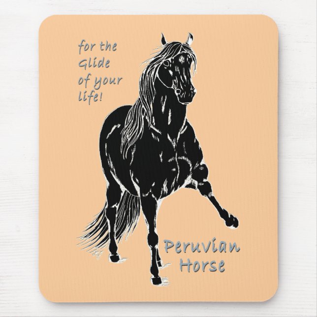 Für die Glide deines Lebens Peruanisches Pferd Mousepad (Vorne)