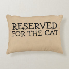 Für die Katze reserviert Dekokissen