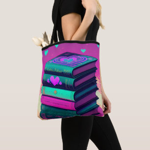 Für die Liebe der Bücher rosa Tasche