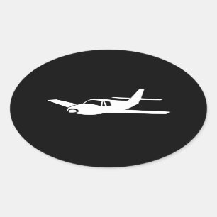 Für die Liebe der Fliegenflugzeugaufkleber Ovaler Aufkleber