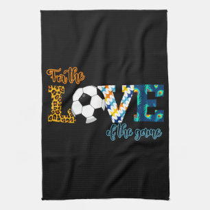 Für die Liebe der Game Soccer Mama Leopard Geschirrtuch