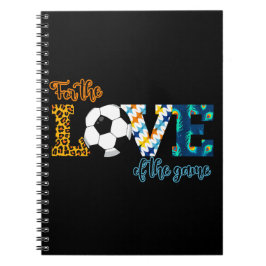 Für die Liebe der Game Soccer Mama Leopard Notizblock