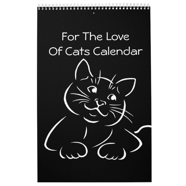 Für die Liebe des Katzen-Kalenders Kalender (Titelbild)