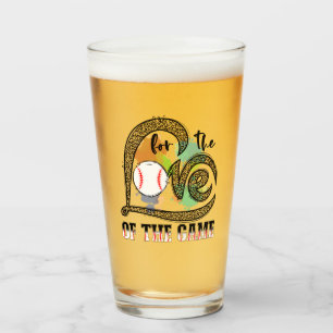 Für die Liebe des Spiels, Baseball Mama Geschenk Glas