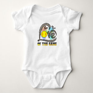 Für die Liebe des Spiels Softball, Softball-Gesche Baby Strampler
