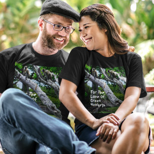 Für die Liebe des T - Shirt von grünen Affen