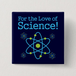 Für die Liebe des Wissenschafts-Atoms Button