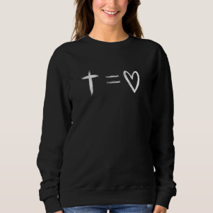 Für die Liebe gab Gott dem Messias 1 Johannes 410 Sweatshirt