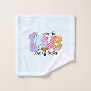 Für die Liebe Ostern - Niedliche Bunny & Eggs Badhandtuch Set