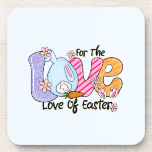Für die Liebe Ostern - Niedliche Bunny & Eggs Getränkeuntersetzer