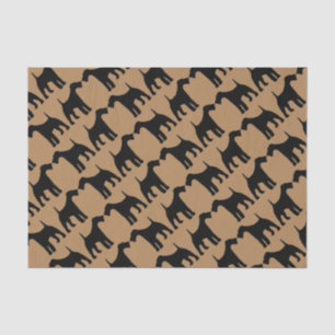 Für die Liebe von Airedale Terrier Hunden Seidenpapier