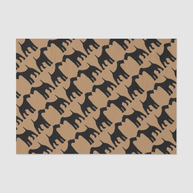 Für die Liebe von Airedale Terrier Hunden Seidenpapier (Vorderseite)