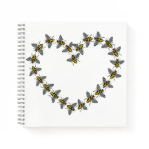 "Für die Liebe von Bienen" Herzdesign