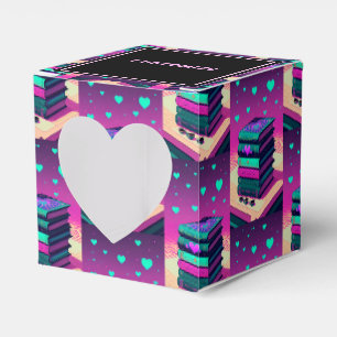 Für die Liebe von Büchern rosa Herz Geschenkschachtel
