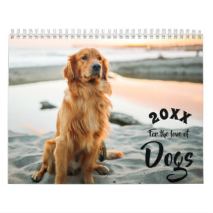 Für die Liebe von Hunden-Kalender des benutzerdef Kalender