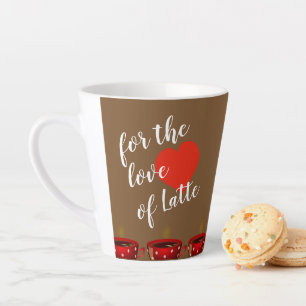 Für die Liebe von Latte Milchtasse